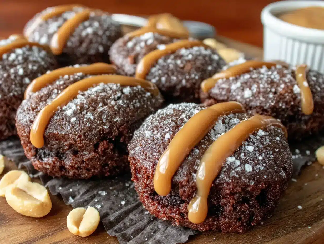 peanut butter brownie bites preparation steps
