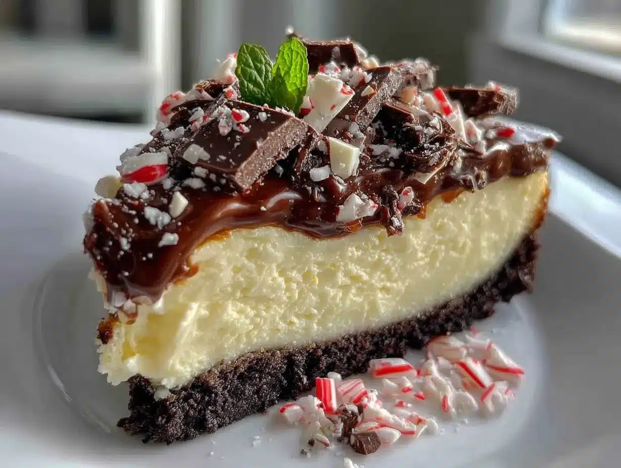 peppermint bark cheesecake preparation steps