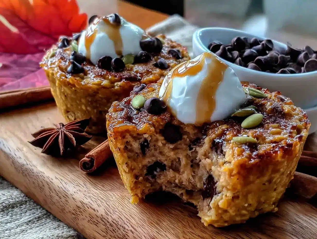 pumpkin baked oatmeal cups - featured image