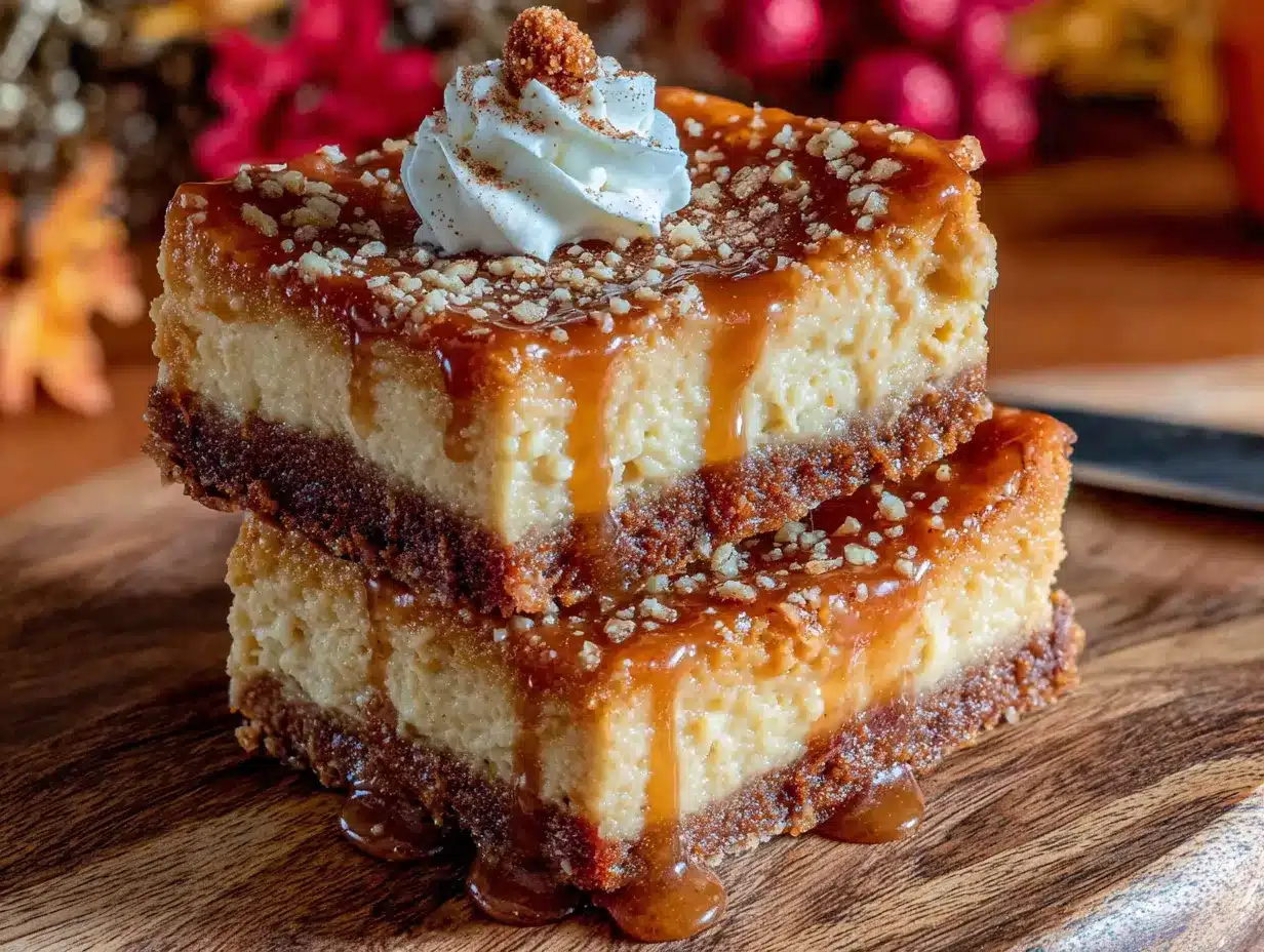 pumpkin cheesecake bars with gingersnap crust preparation steps