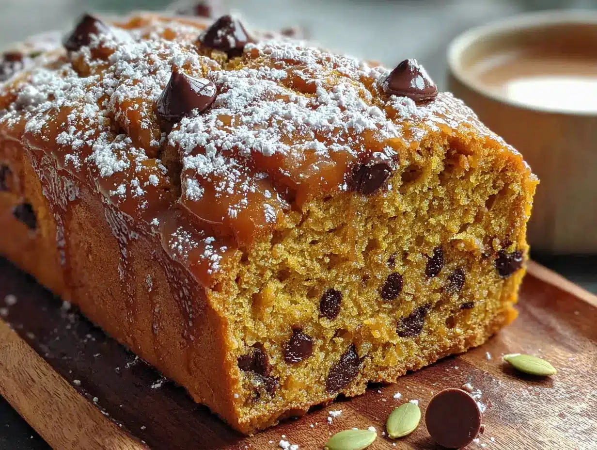 pumpkin chocolate chip bread preparation steps