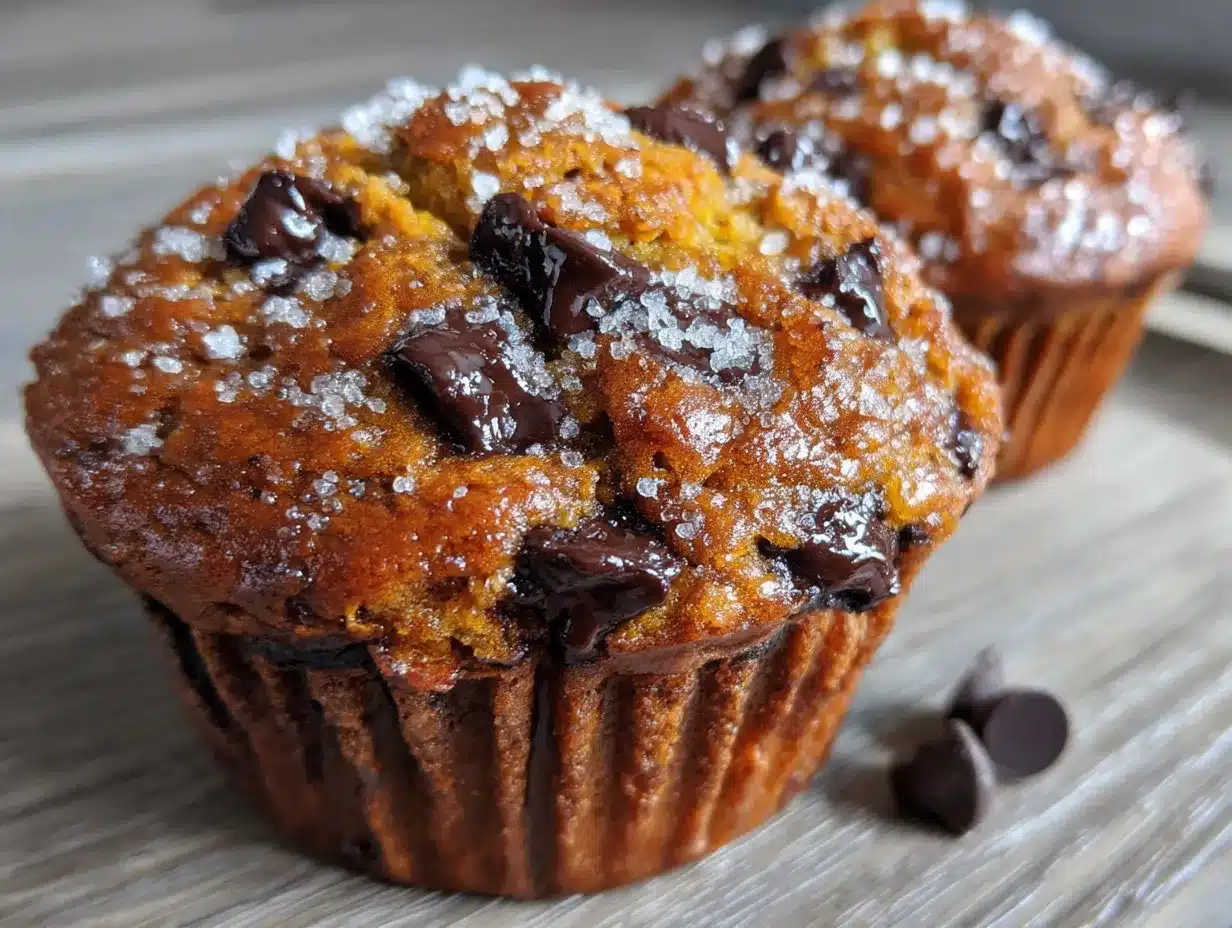 pumpkin chocolate chip muffins preparation steps