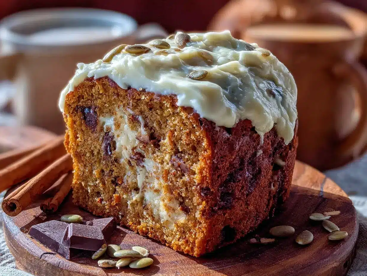 pumpkin chocolate chip snack cake preparation steps