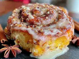 pumpkin cinnamon rolls - featured image