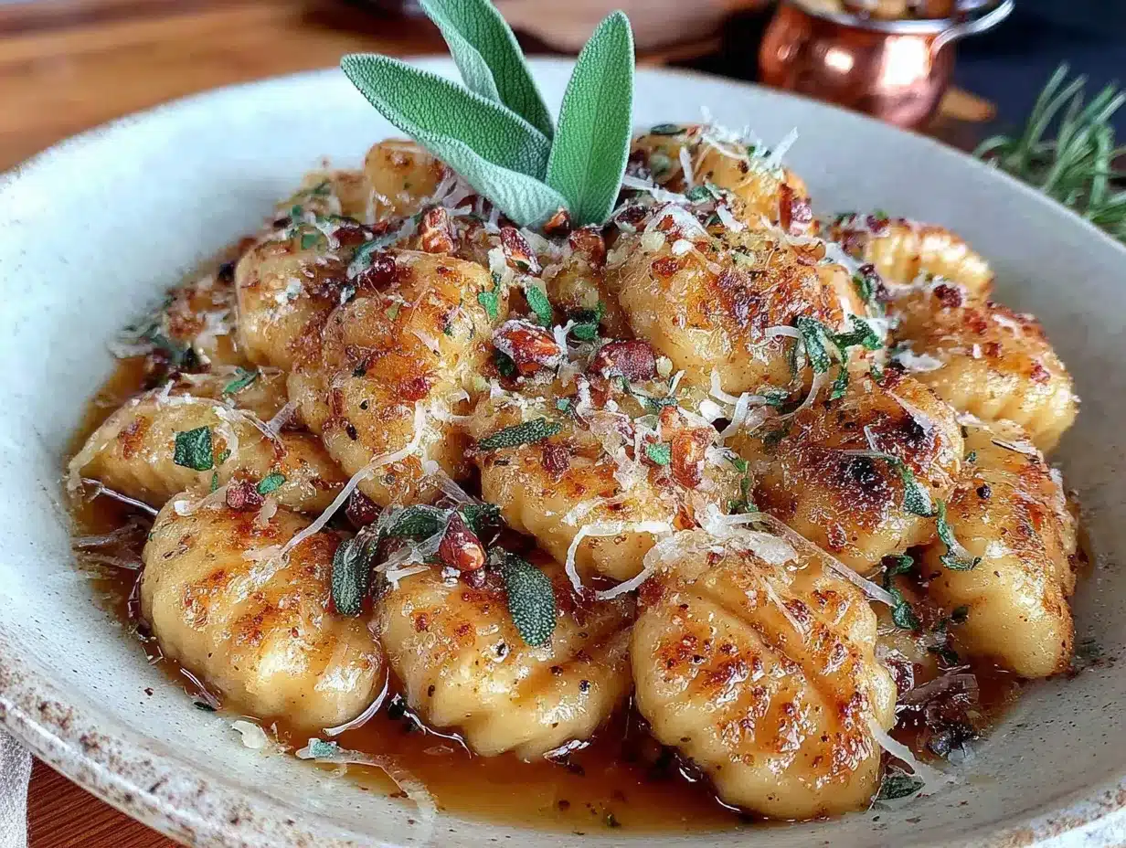 pumpkin gnocchi brown butter sage sauce preparation steps