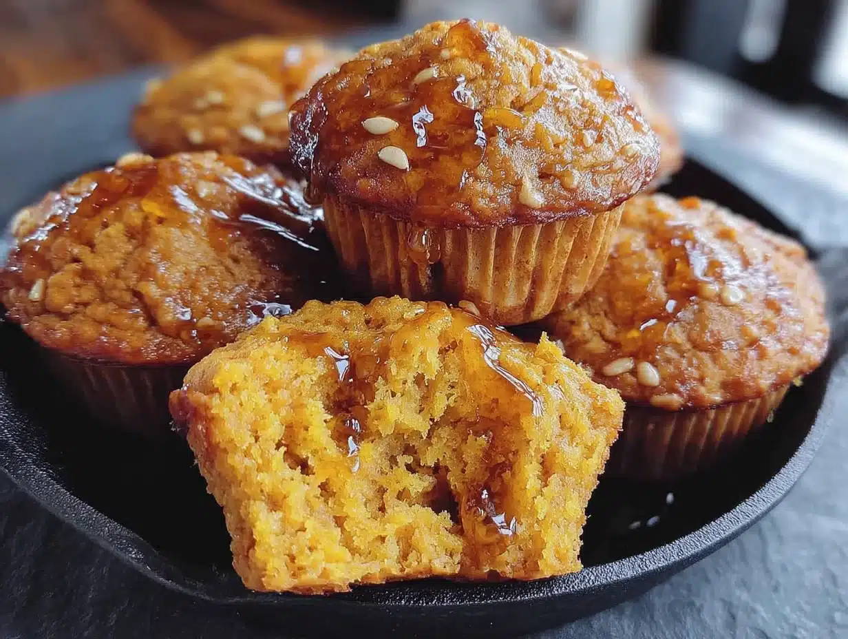 pumpkin oat muffins - featured image