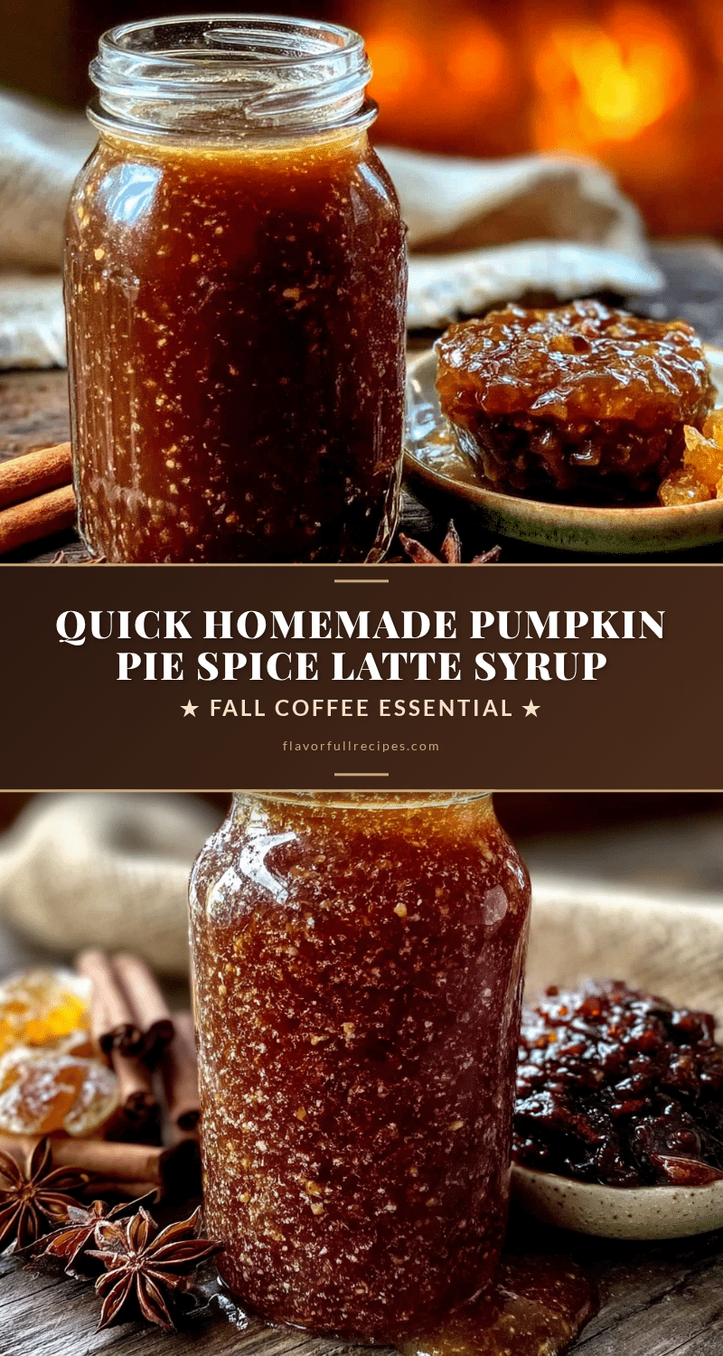 pumpkin pie spice latte syrup recipe
