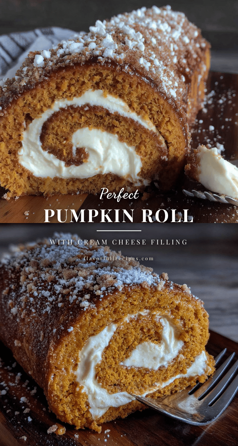 pumpkin roll with cream cheese filling recipe