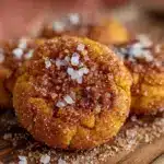pumpkin snickerdoodle cookies - featured image