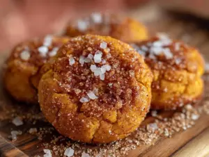 pumpkin snickerdoodle cookies - featured image