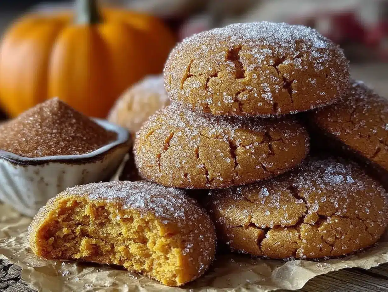 pumpkin snickerdoodle cookies preparation steps