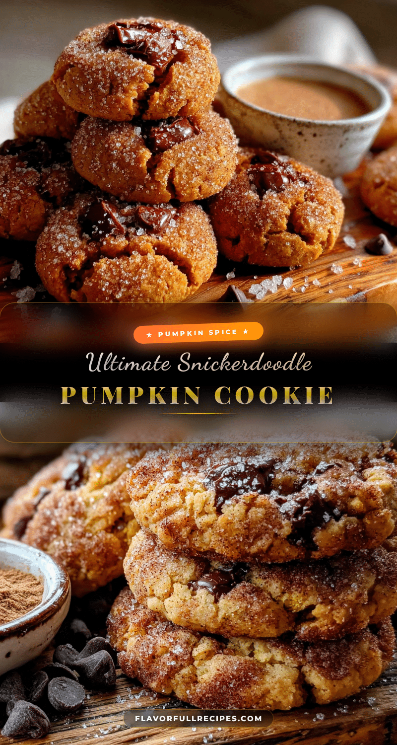 Pumpkin Snickerdoodle Cookies recipe