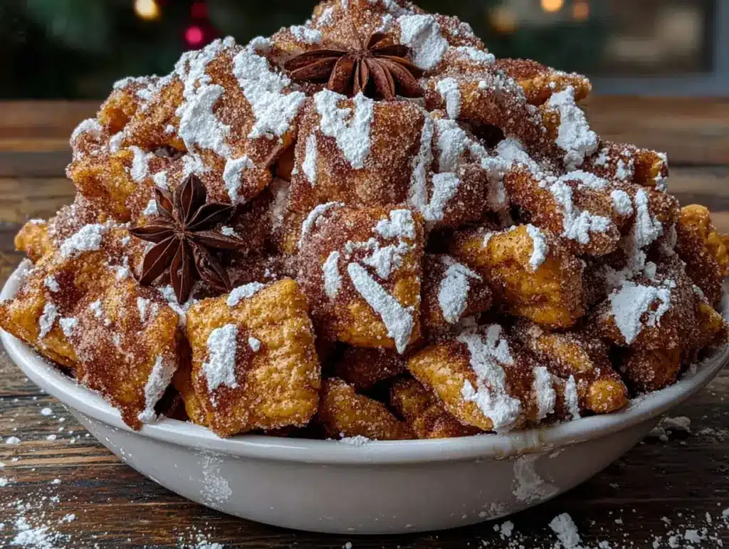 pumpkin spice puppy chow - featured image