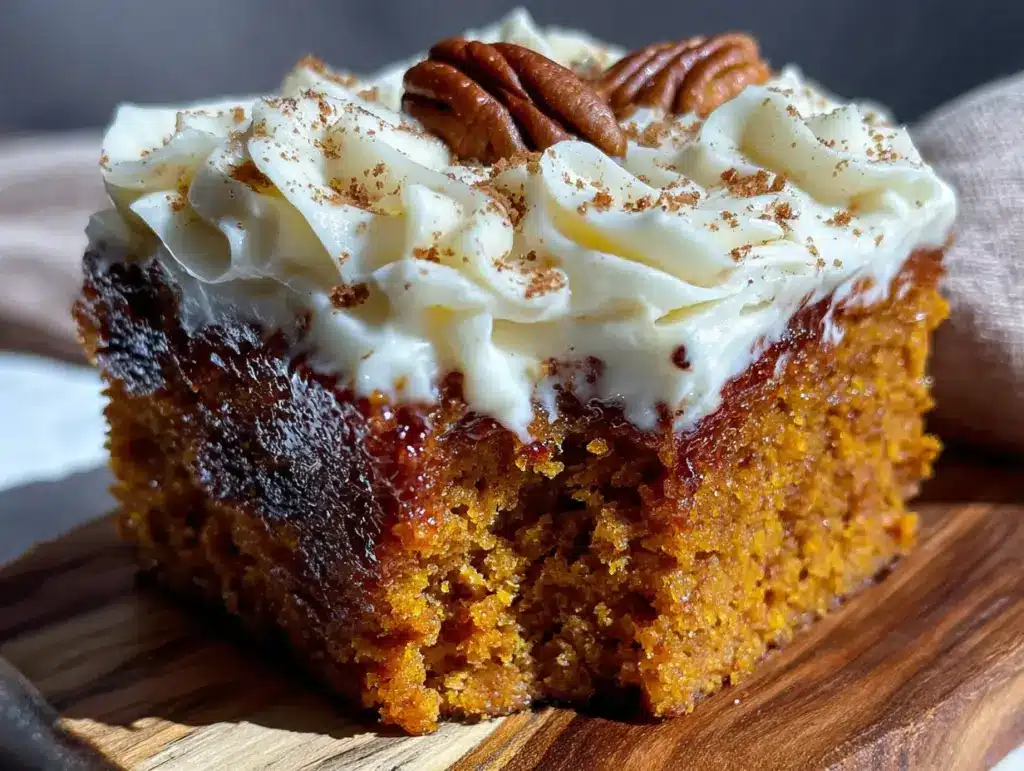 pumpkin spice snack cake - featured image
