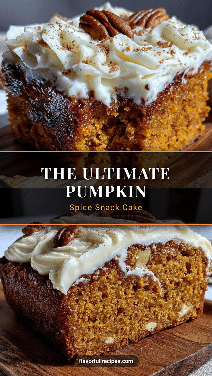 pumpkin spice snack cake recipe