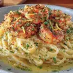 quick garlic butter shrimp pasta - featured image