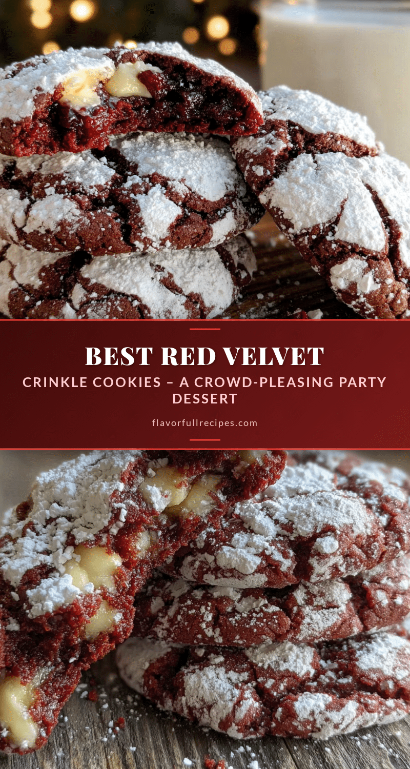 red velvet crinkle cookies recipe