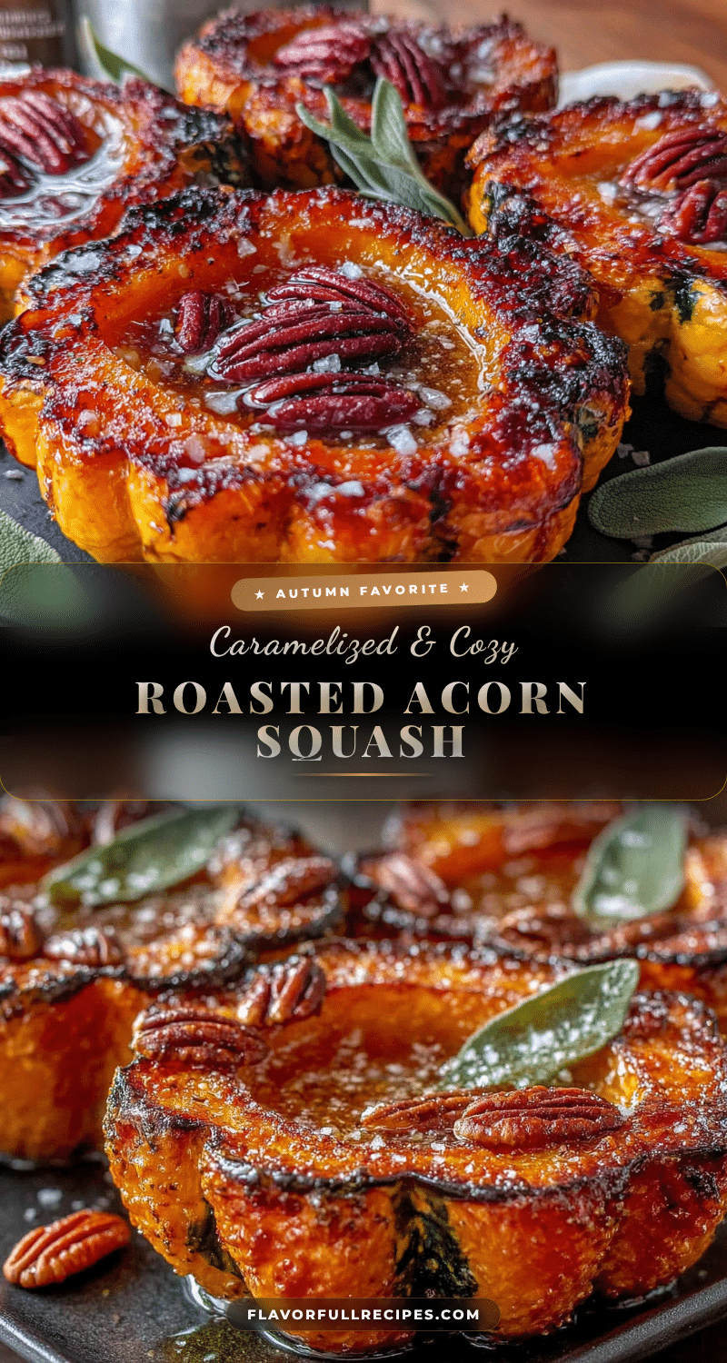 roasted acorn squash with brown butter pecans recipe