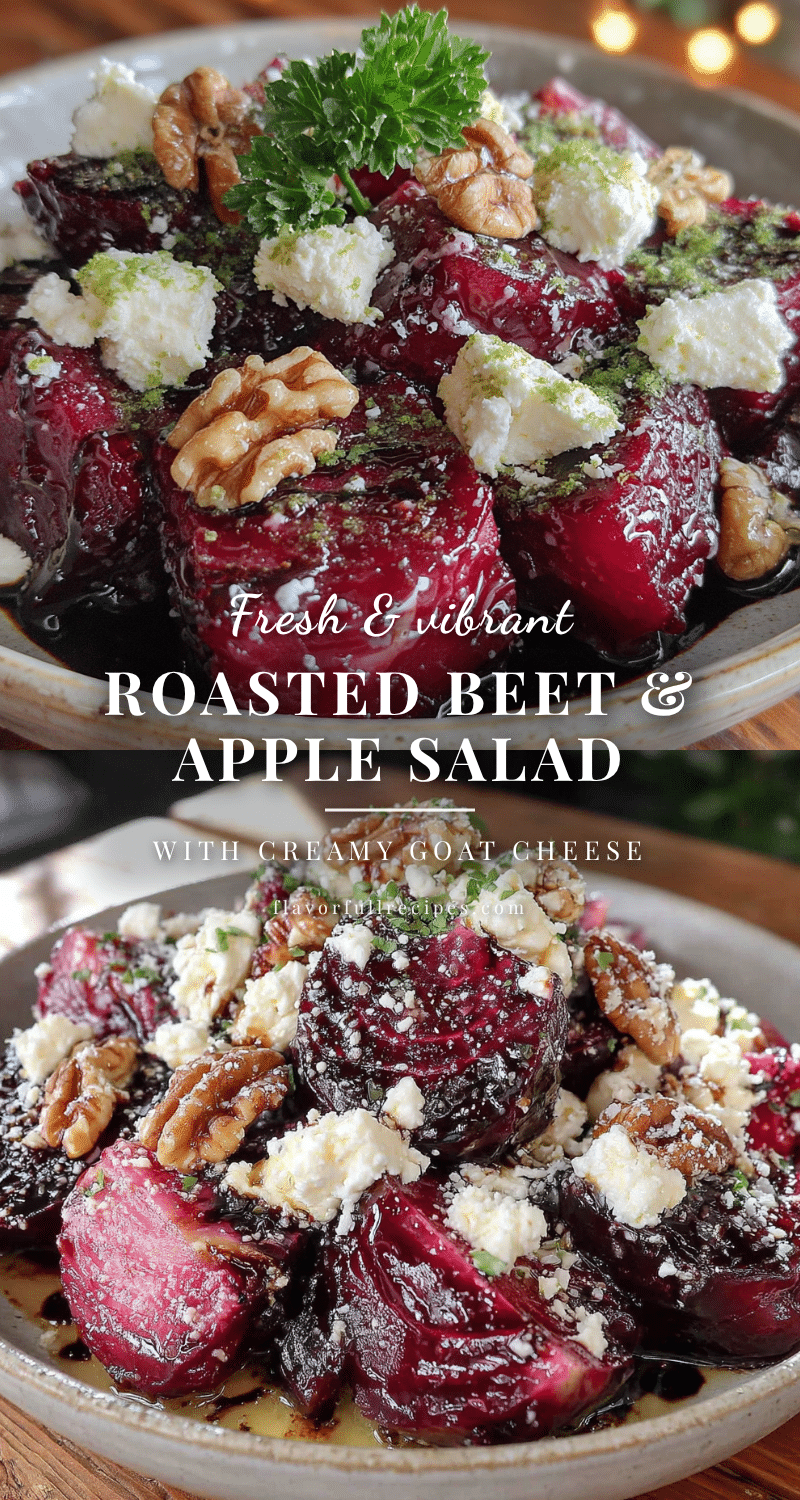 roasted beet apple salad with goat cheese recipe