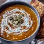 roasted butternut squash and apple soup - featured image