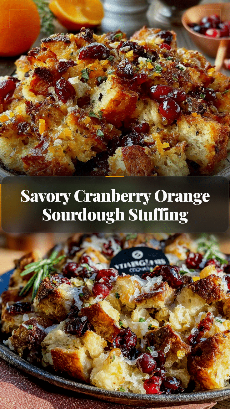 savory cranberry orange sourdough stuffing recipe