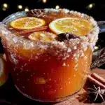 slow cooker apple cider with orange and cinnamon - featured image