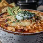 slow cooker chicken enchilada soup - featured image
