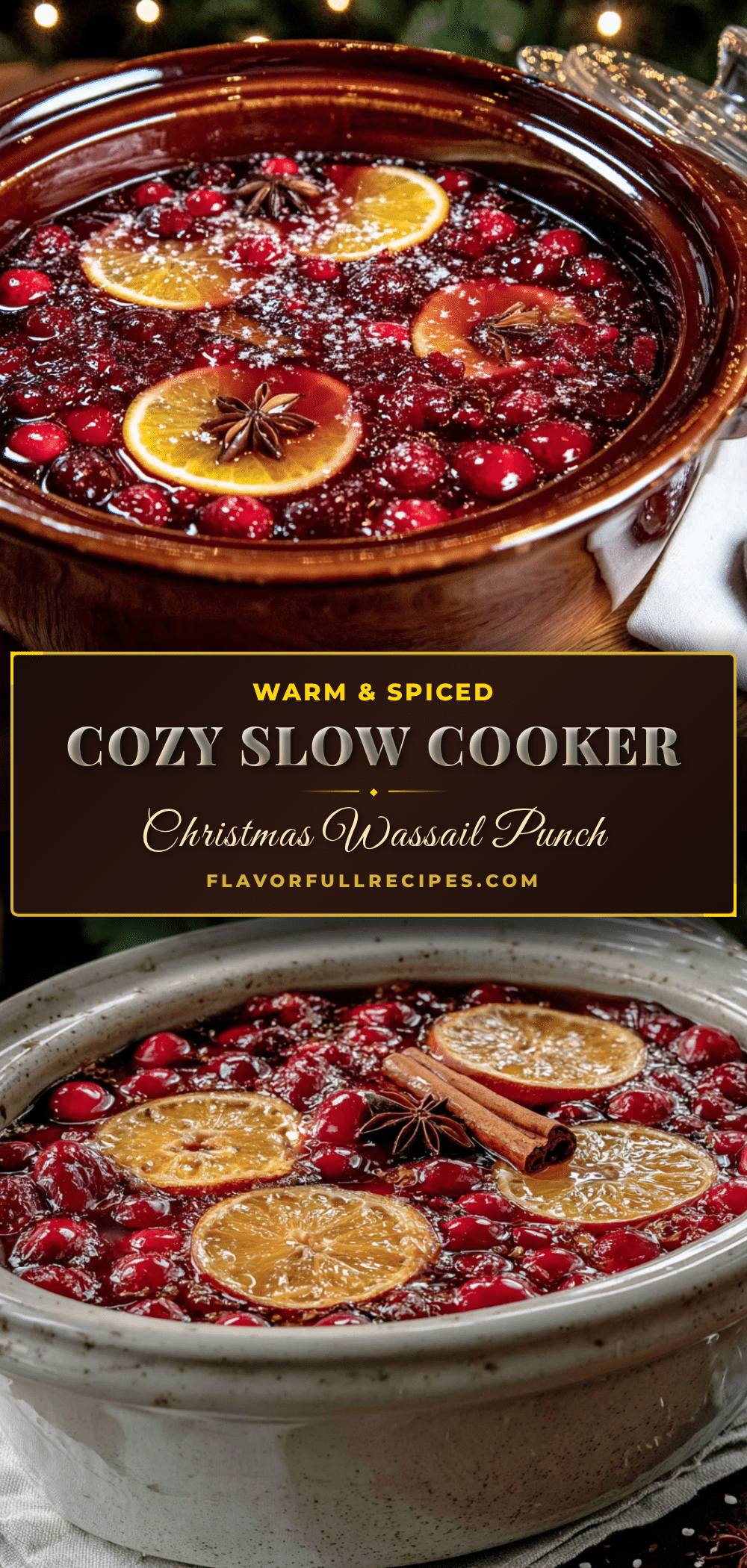 slow cooker wassail punch recipe