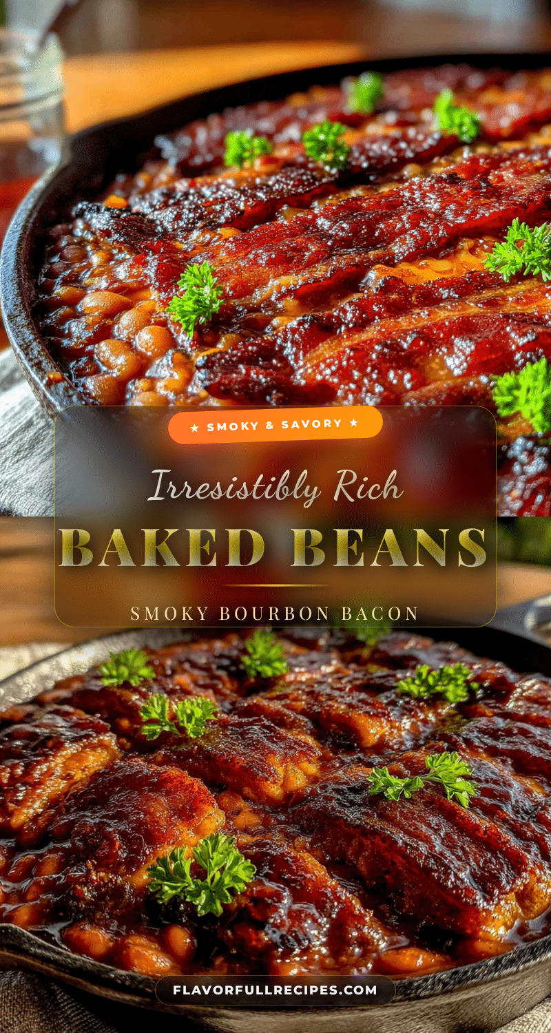 smoky bourbon bacon baked beans recipe