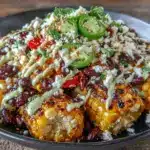 smoky grilled corn black bean salad - featured image