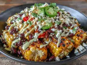 smoky grilled corn black bean salad - featured image