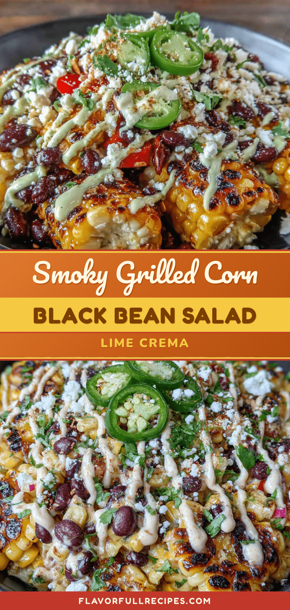 smoky grilled corn black bean salad recipe