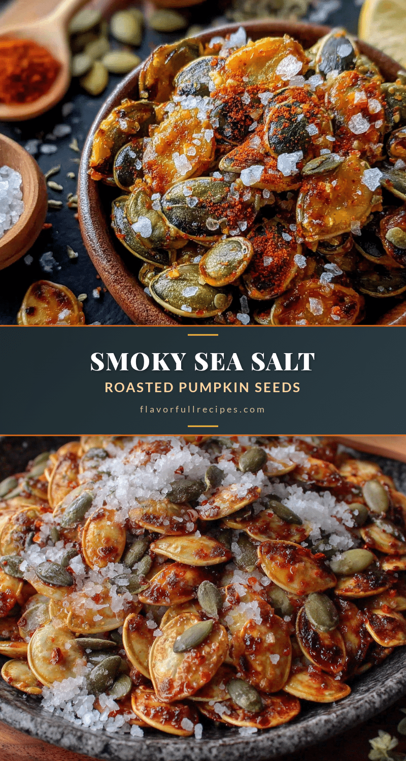 smoky sea salt roasted pumpkin seeds recipe