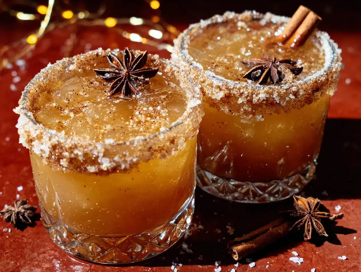 spiced apple cider margarita for two preparation steps