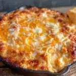 spicy buffalo spider web dip - featured image