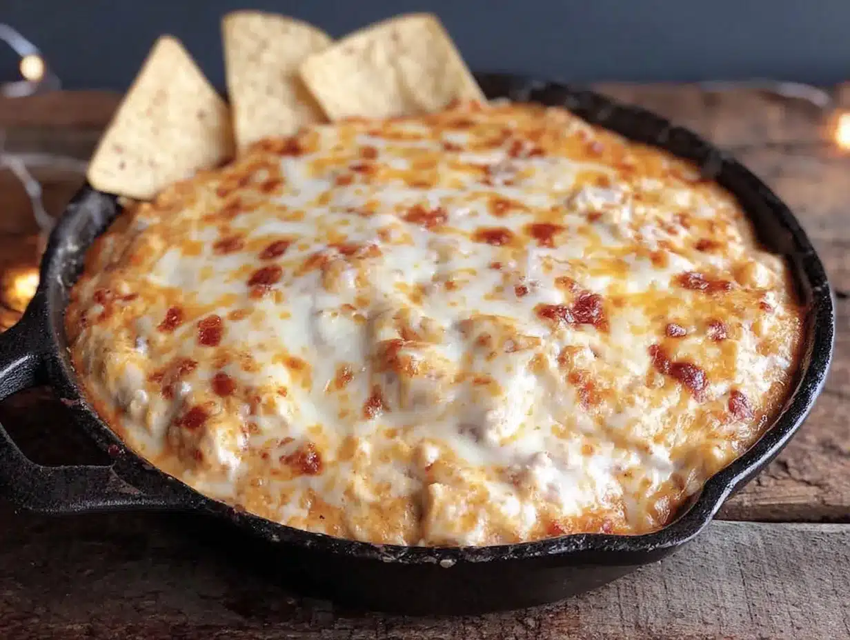 spicy buffalo spider web dip preparation steps