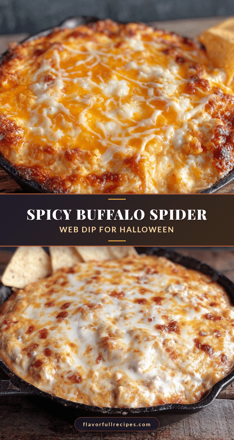 spicy buffalo spider web dip recipe