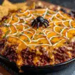 spider web taco dip - featured image