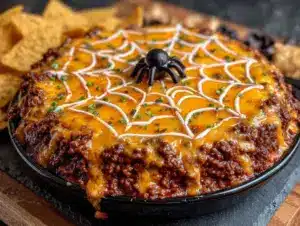 spider web taco dip - featured image
