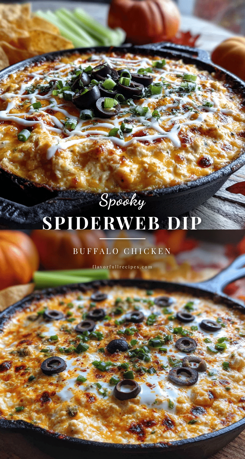 spiderweb buffalo chicken dip recipe