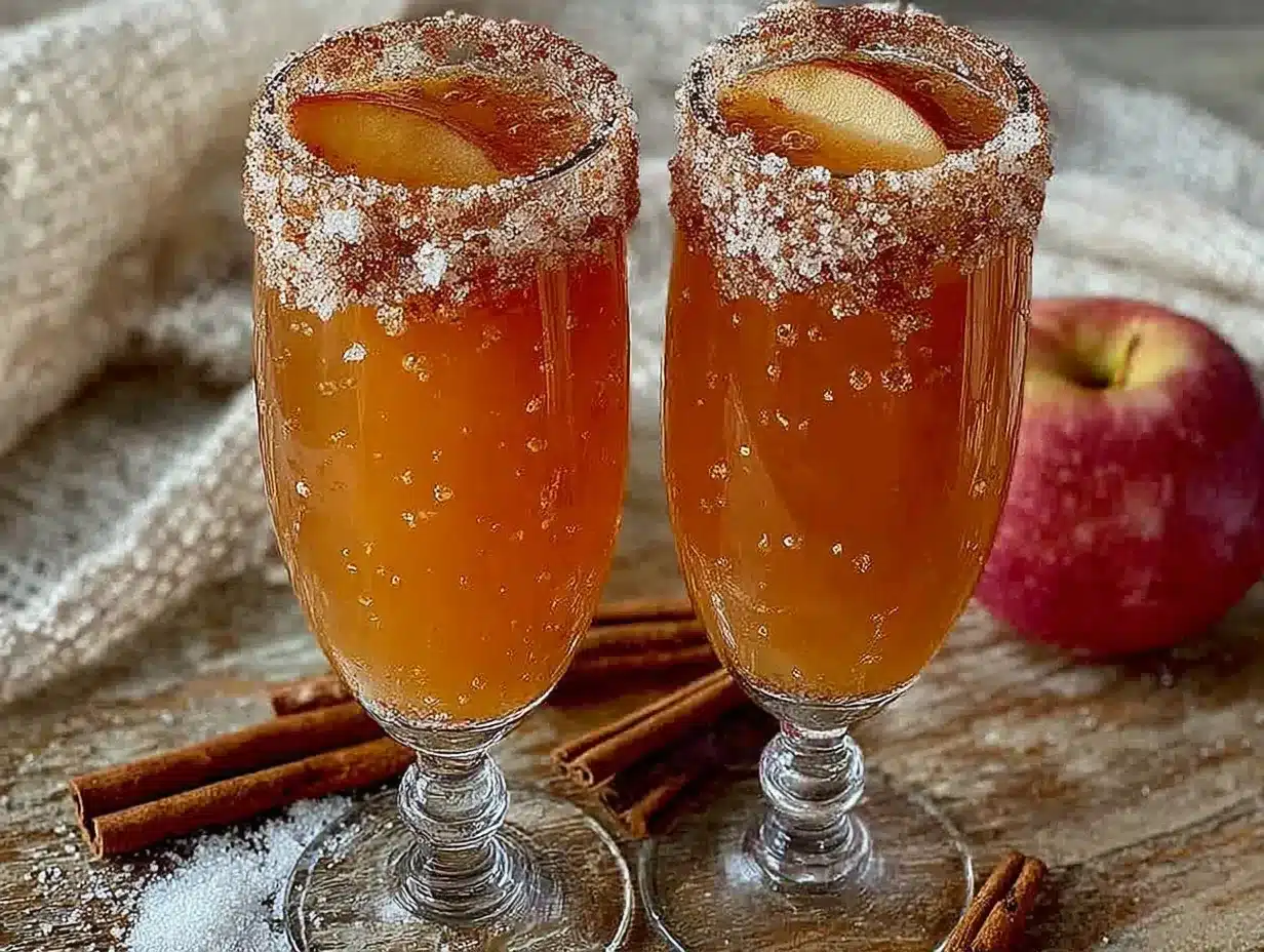 spiked apple cider mimosas preparation steps