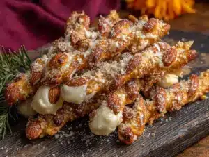 spooky white chocolate witch finger pretzels - featured image