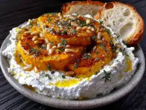 whipped feta dip with roasted pumpkin - featured image