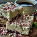 white chocolate peppermint fudge - featured image