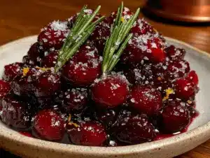 5-minute cranberry orange sauce with fresh rosemary - featured image