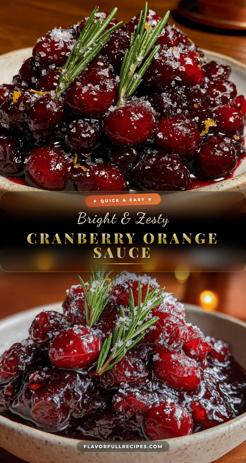 5-minute cranberry orange sauce with fresh rosemary recipe