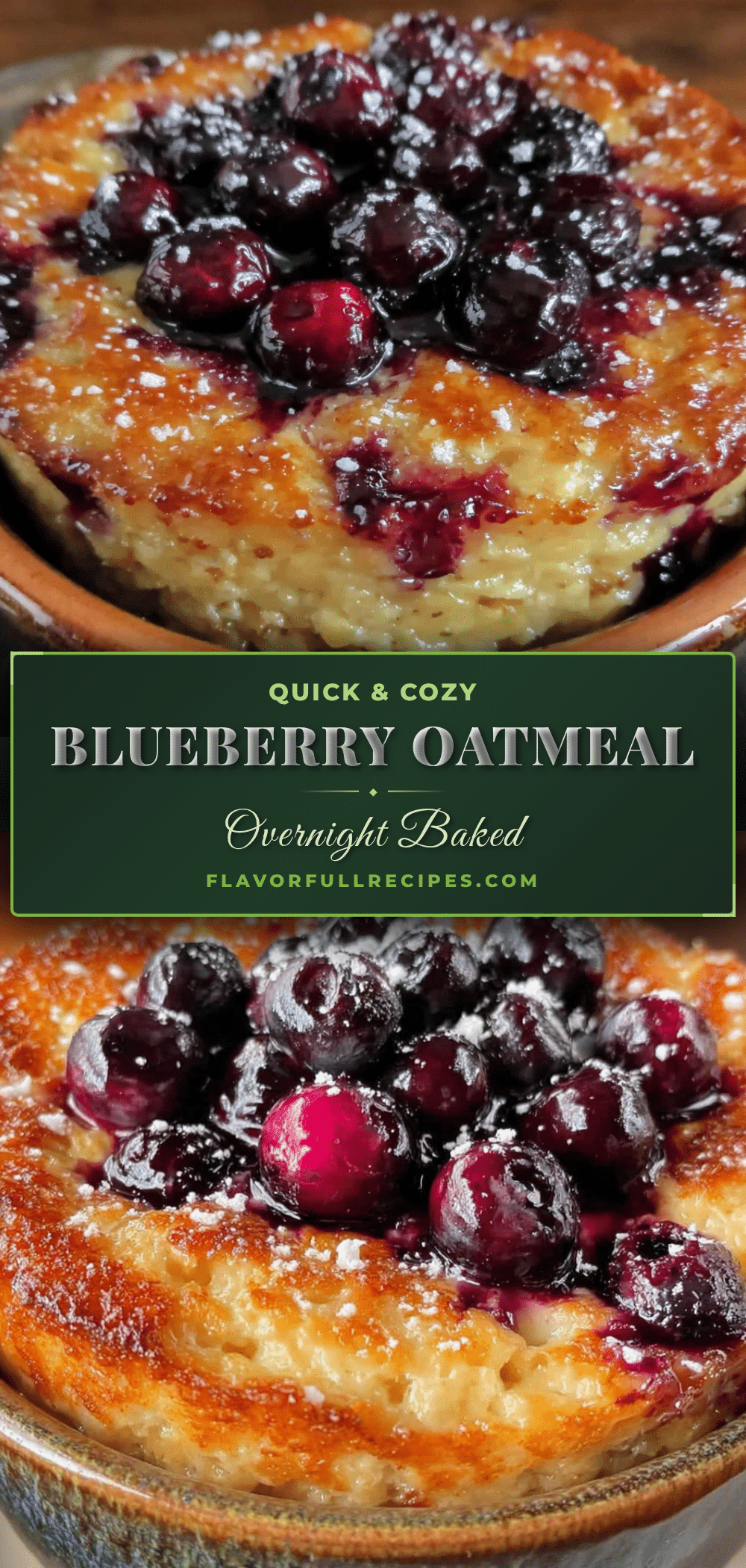 blueberry overnight baked oatmeal recipe