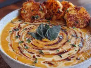brown butter delicata squash soup - featured image
