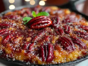 brown butter pecan pie cobbler - featured image
