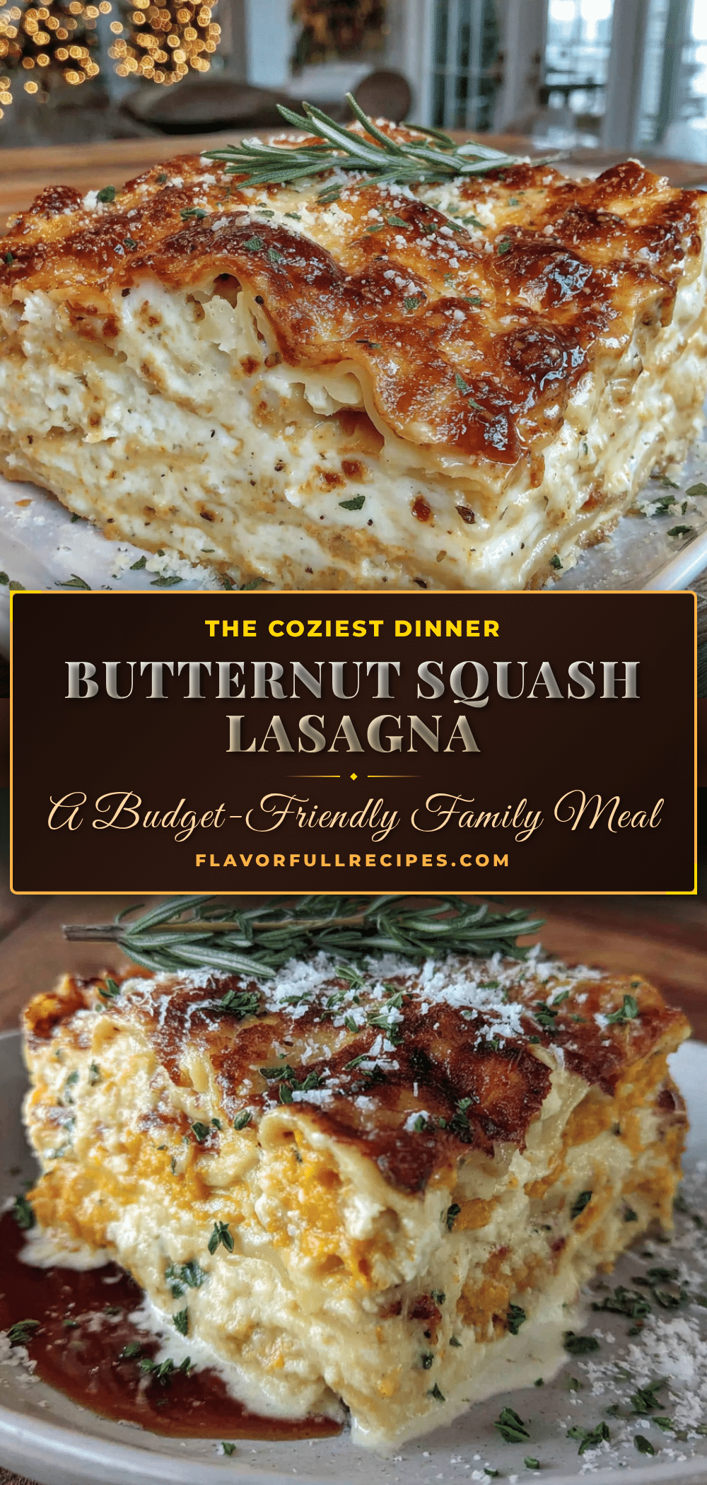 butternut squash lasagna recipe